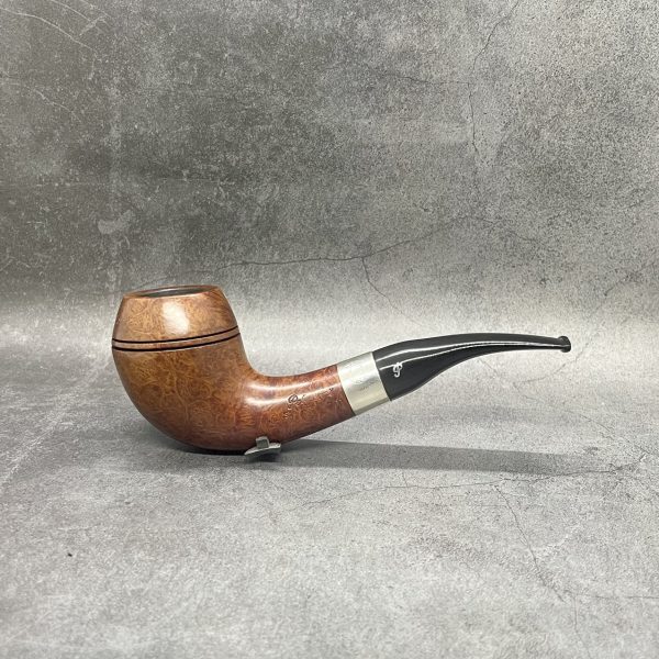Tẩu Peterson Sherlock Holmes Sterling Silver Bent Smooth
