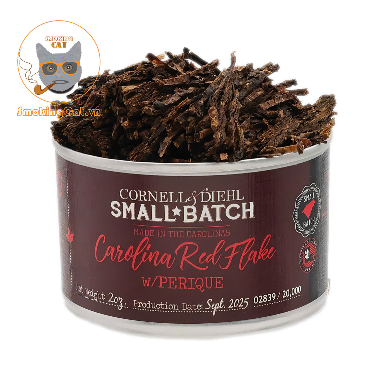 Small Batch Carolina Red Flake with Perique - Cornell & Diehl 57g Small Batch Carolina Red Flake with Perique - Cornell & Diehl 57g