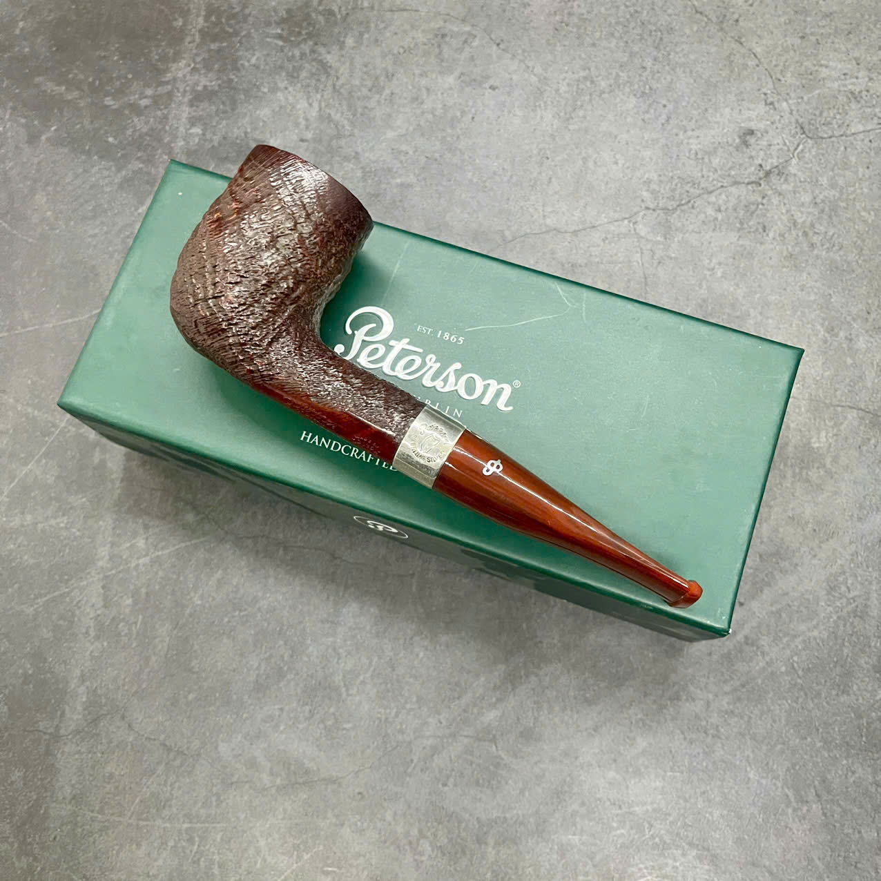 Tẩu Peterson Irish Harp Sterling Silver Billiard 107 Tẩu Peterson Irish Harp Sterling Silver Billiard 107