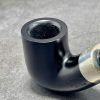 Tẩu Peterson Deluxe System Ebony Bent N8S FT Ring Bạc 925