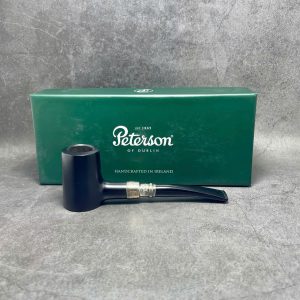 Tẩu Peterson Spigot Ebony Poker 701 Ring Bạc 925